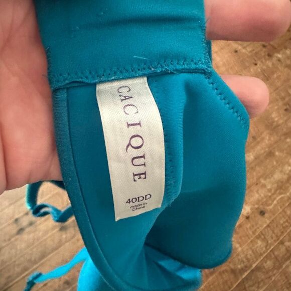 Cacique turquoise ombre 40DD  back smoothing balconette bra - Picture 3 of 4